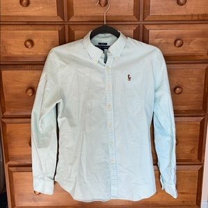 Ralph Lauren slim-fit pinstriped shirt